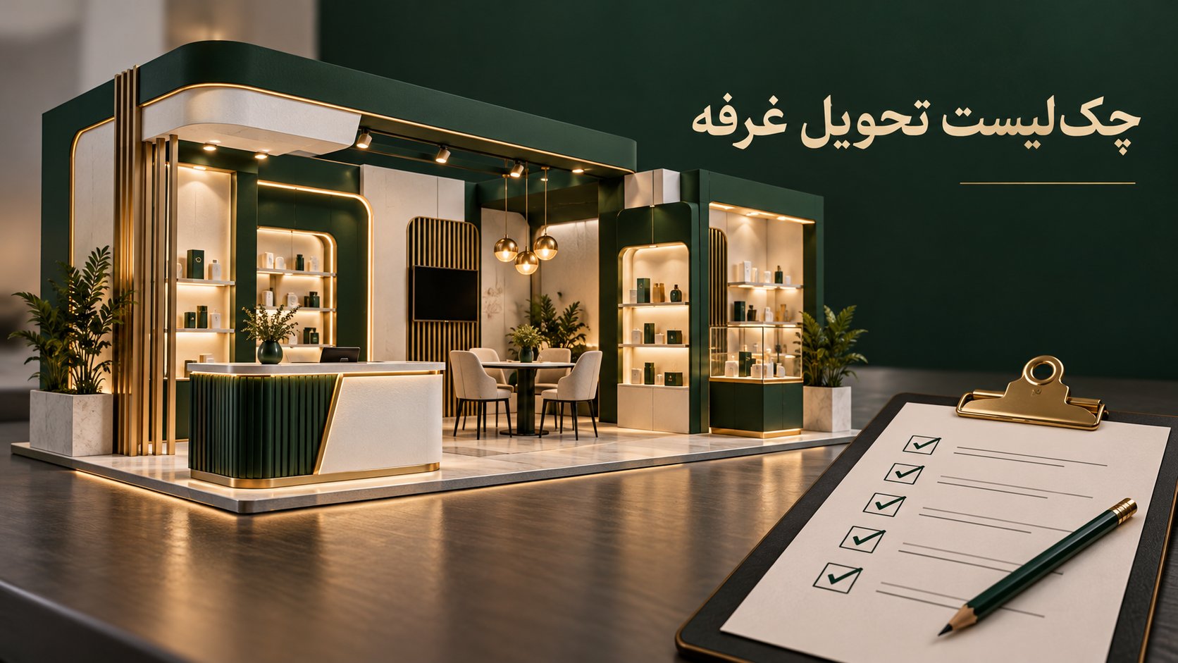 چک‌لیست تحویل غرفه نمایشگاهی؛ پیش از افتتاح چه چیزهایی را بررسی کنیم؟
